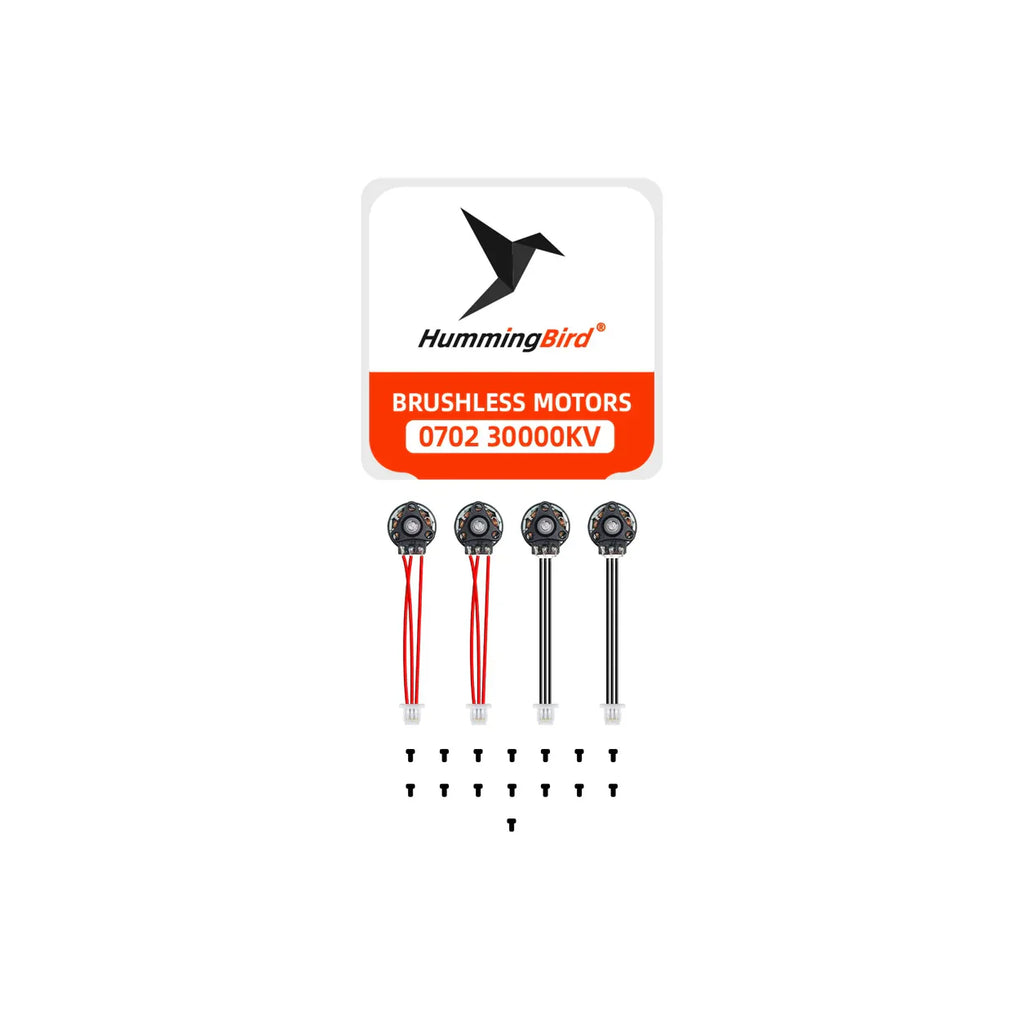 4x Hummingbird 0702 True 30000kv Brushless Motors - Standard Version