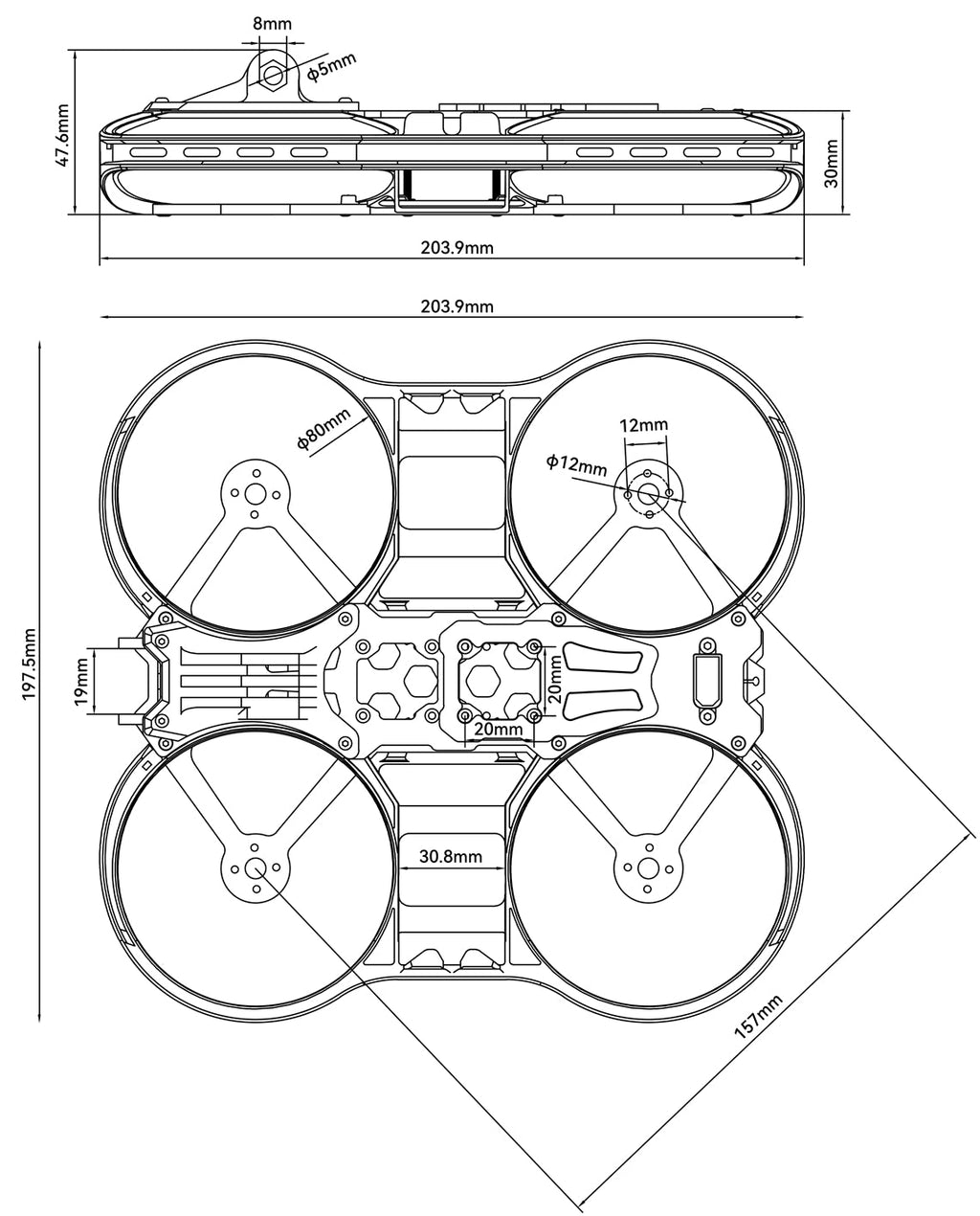 BetaFPV Pavo30 Pro 3" Cinewhoop Frame