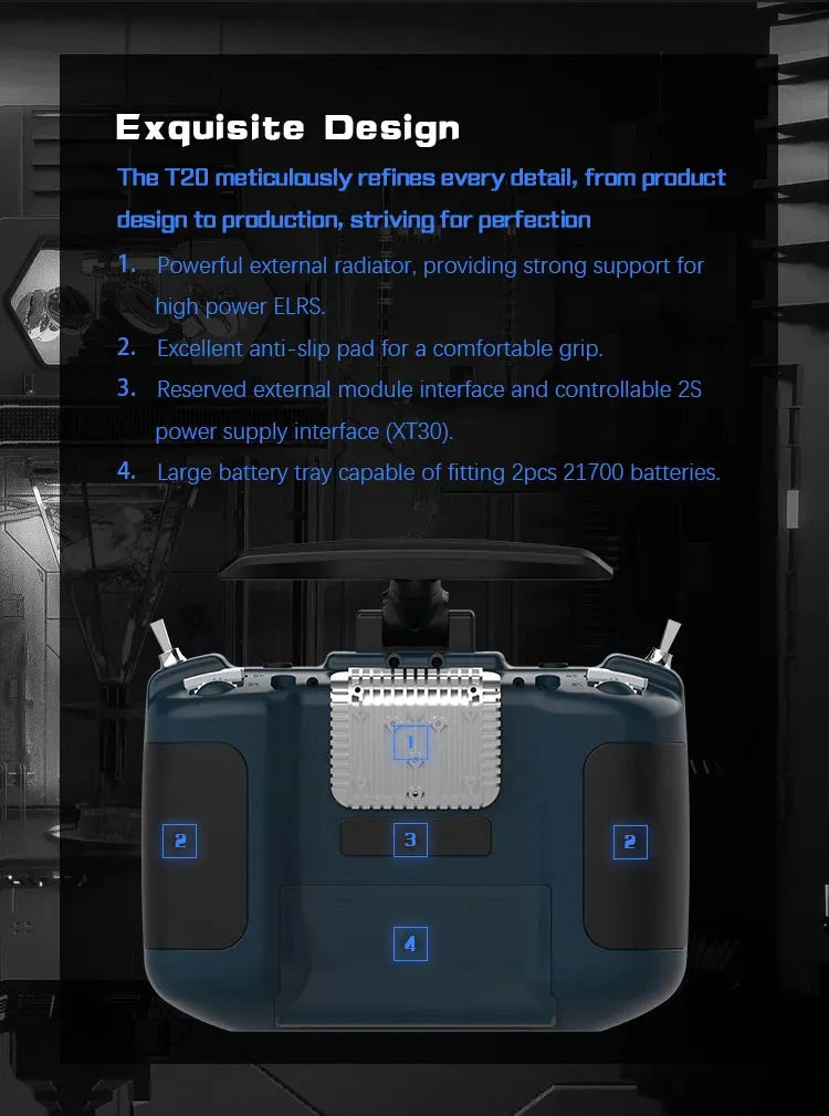Jumper T20 Radio Transmitter Hall Gimbal (ELRS)